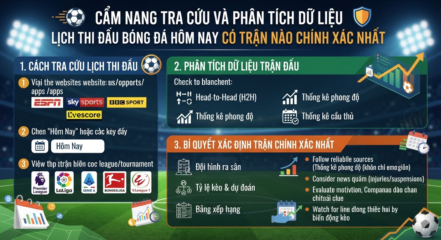 bóng đá hôm nay có trận nào