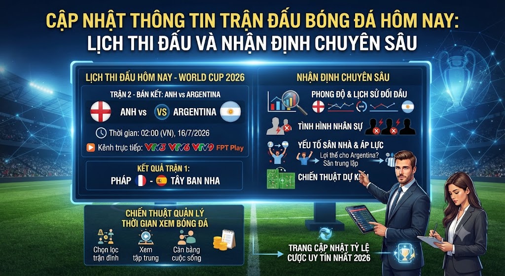 trận đấu bóng đá hôm nay