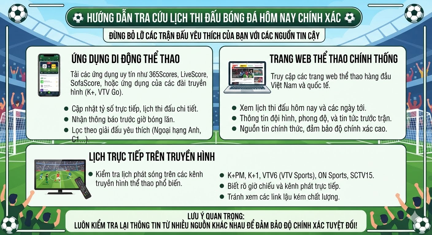 hôm nay có trận bóng đá nào không