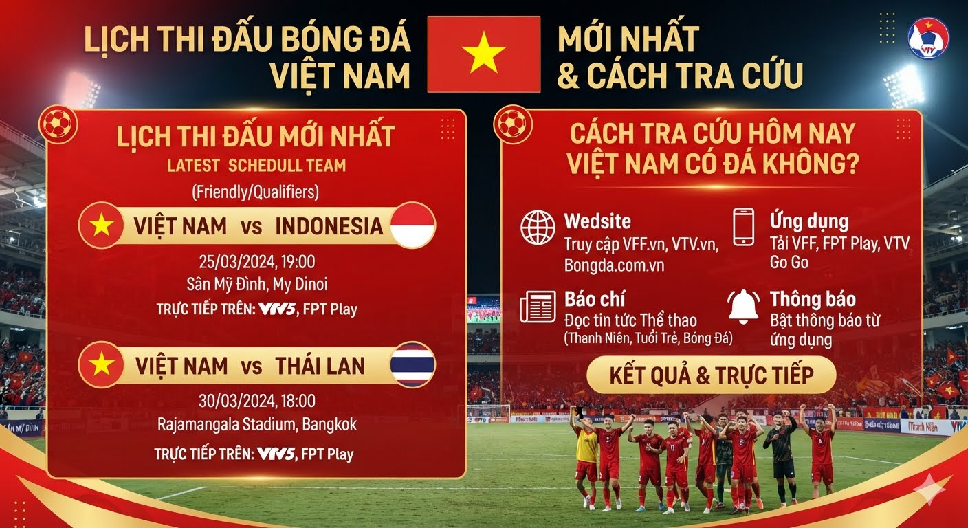 hôm nay việt nam có đá ko